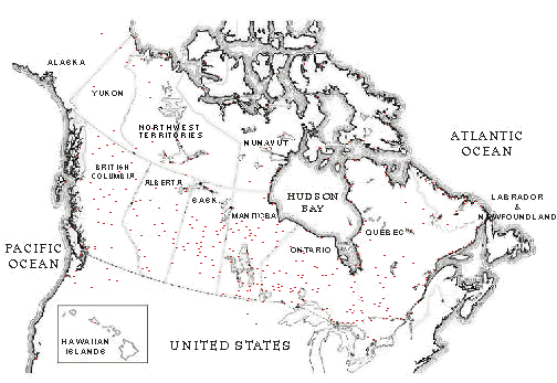 map of canada