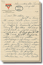 August 30, 1916 letter with 2 pages